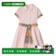 格纹饰边衬衫 BURBERRY 裙 SS2026 粉红色 女童连衣裙 81173791