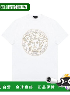 VERSACE 男士T恤 A77987A201952A1001 AW2024范思哲男装白色短袖