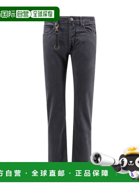 INCOTEX 男士休闲裤 BDPS0003305S830 AW2024 TROUSER 蓝色直筒裤