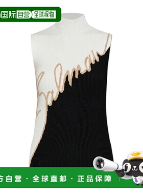 BALMAIN 女士针织毛衣 EF1AG267KI12EMY SS2025 黑色