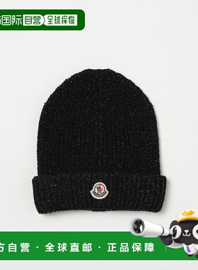 MONCLER 男童帽子 3B00021M8258999 AW2025 黑色 CAPPELLI