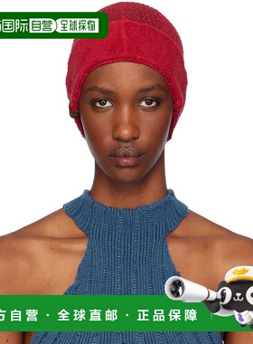 1h可退 潮奢 ISABOULDER 女士 红色 Silvia 毛线帽 AW24WAC07