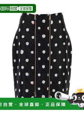 FENDI 女士半身裙 FQ7715AVJQF0GME SS2026 黑色 Printed taffeta