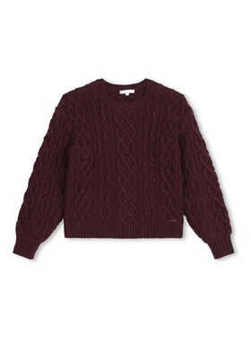 1h可退 CHLOÉ 女童针织衫 C2023895D AW2024 黑色 长袖毛衣