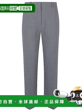 1h可退 潮奢 The Row 女士 灰色弹力羊毛长裤 10227W416直筒裤