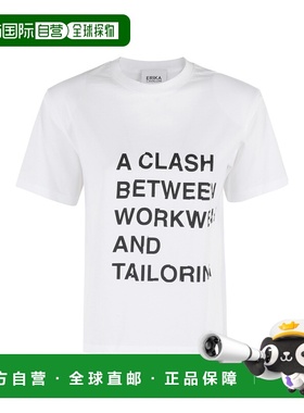 ERIKA CAVALLINI 女士T恤 P5SW40A01ST SS2025 白色