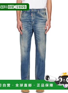1h可退 潮奢 Dsquared2 二次方 男士 蓝色 642 牛仔裤 S71LB1699S