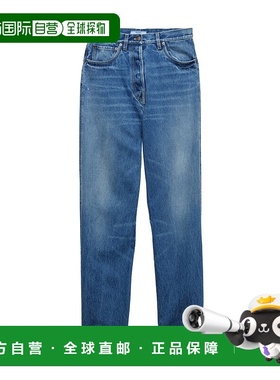 PRADA 女士牛仔裤 GFP52216PKSOOOF0V3N 蓝色 SS2025直筒裤