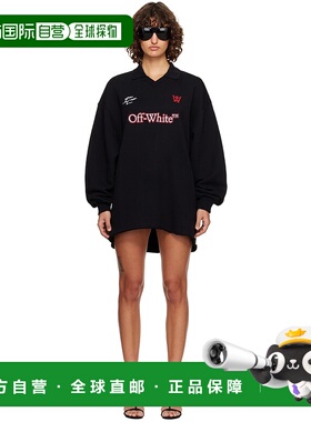 1h可退 潮奢 off-white 女士 黑色 Sporty Polo Sweat 连衣裙 OWD