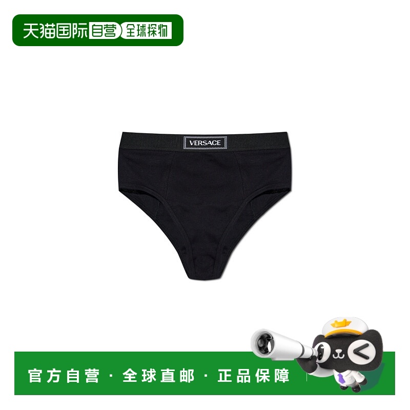 VERSACE 女士内裤 10135051A095511B000 CO 黑色 松紧腰身内裤