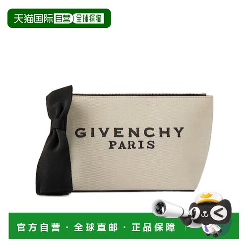 GIVENCHY 男士手拿包 BB60PQB2C8255 AW2025 花色 帆布蝴蝶结小手