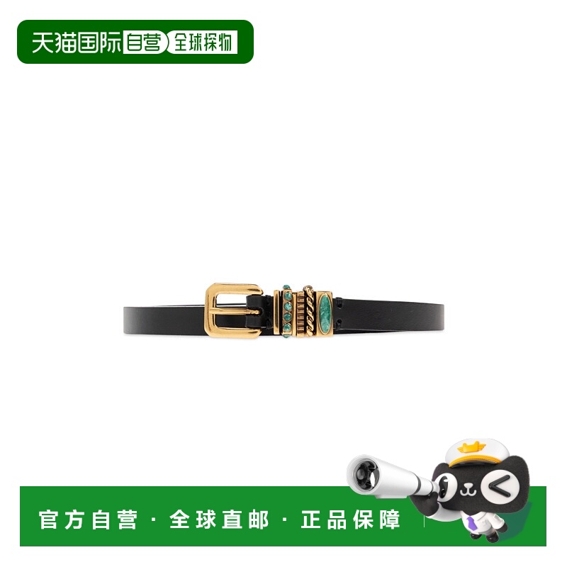 ETRO 女士腰带 WP3B0037AP317N0000 SS2025 黑色 Leather belt