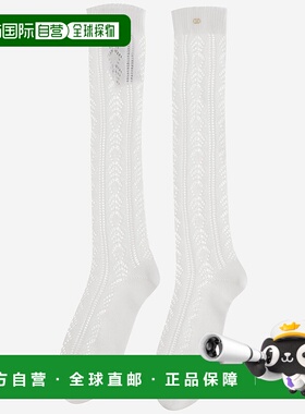 VALENTINO 男士袜子 6V3KI02FAS90BO SS2025 白色长筒袜