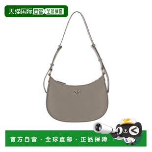 PINKO 女士斜挎包 102790A0F1I68Q AW2025 灰色 拉链手提包单肩包