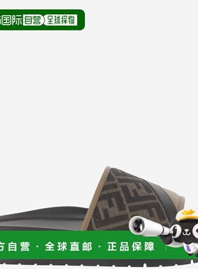 FENDI 男士凉鞋 7X1674AF5TF1OOF SS2025 黑色 Diagonal凉拖