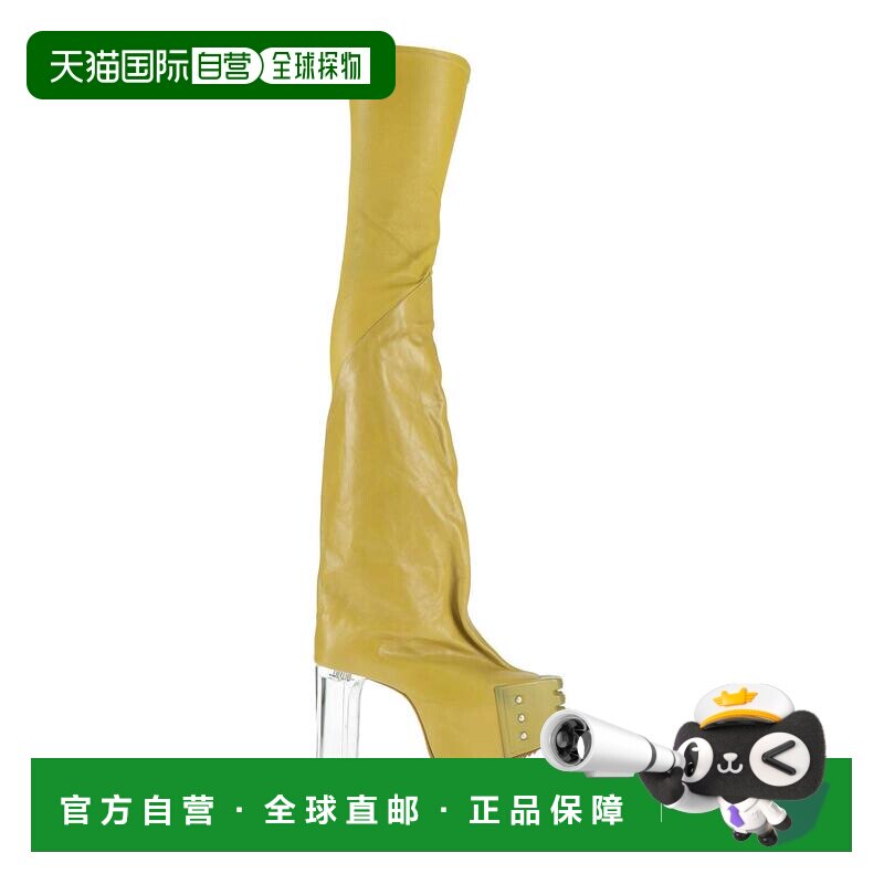 rick owens 瑞克 欧文斯 男士 脚踝靴 green绿色 舒适时尚厚底靴