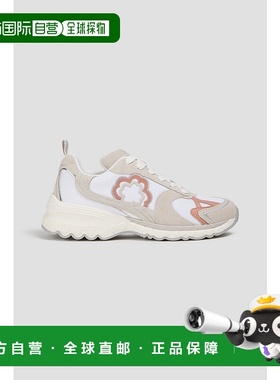 1h可退 潮奢 Maje 女士 shell 绒面革皮质运动鞋 MFACH00632ROSEE