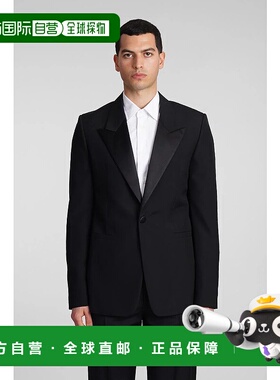 GIVENCHY 男士夹克 392113BM30EW14DL-0 SS2024 黑色外套