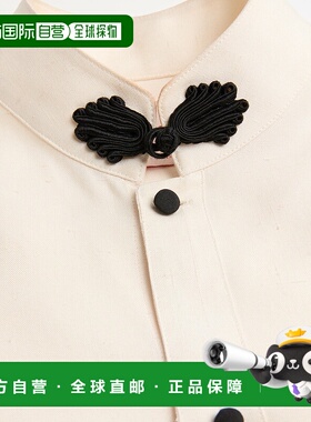 1h可退 VALENTINO 男士衬衫 VABSI09E2P11 SS2025 白色长袖