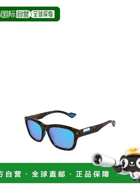 1h可退 GUCCI 男士眼镜 GG1630S002 AW2024 蓝色 几何太阳镜古驰