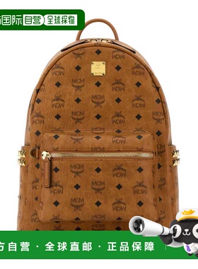 MCM 女士双肩包 MMKEAVE14CO SS2025 棕色 Studs backpack