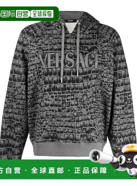 VERSACE 男士卫衣 10125581A090512ED10 SS2024 灰色范思哲