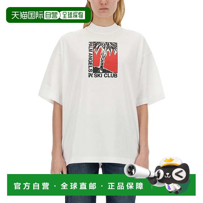 1h可退 PALM ANGELS 女士T恤 PWAA017R24JER0020110-2 SS2024