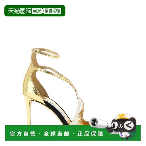 JIMMY CHOO 女士凉鞋 AZIA95BRHBLACKLATTEGOLD AW2026