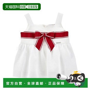 女童衬衫 带大蝴蝶结 11E30251509944 白色 罩 SS2025 MONNALISA