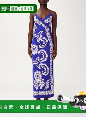 1h可退 ETRO 女士连衣裙 WRHA028999IPD18X0883 SS2025 蓝色长裙