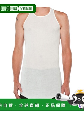 RICK OWENS 男士T恤 RU01F2150RC11 SS2026 白色 无袖上衣