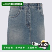 女士半身裙 Mini BW40SQ5Y9N420 GIVENCHY SS2025 灰色 Denim Ski