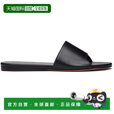 1h可退 潮奢 Amina Muaddi 女士 黑色 Bianca 凉鞋 BIANCAFLAT