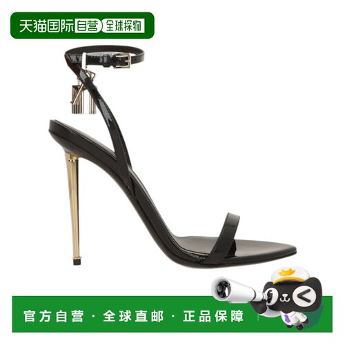 TOM FORD 女士凉鞋 W2272LCL072PNAA AW2026 黑色 漆皮尖头高跟凉