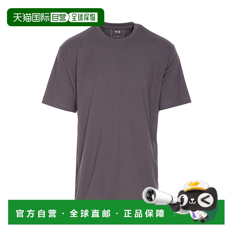 1h可退 Y-3 男士T恤 JZ0717GRANITE AW2025 灰色 