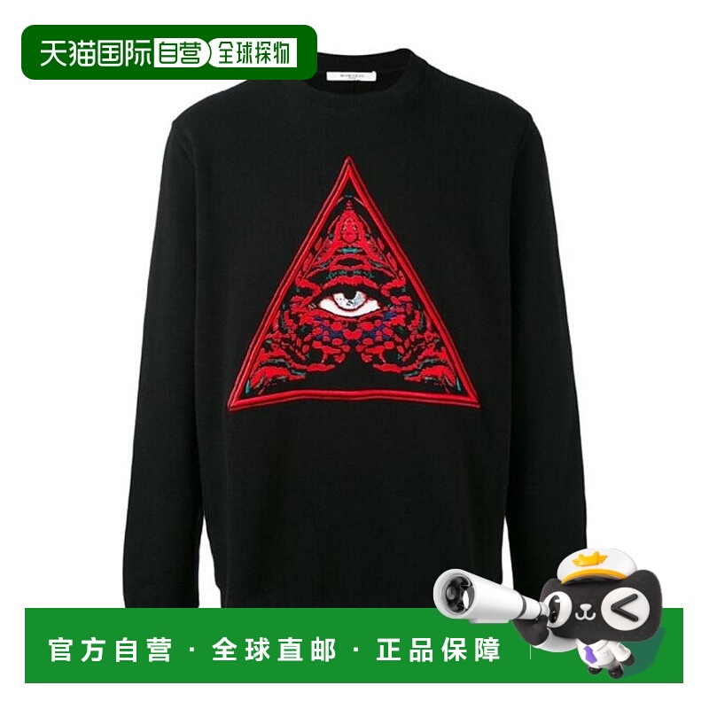 1h可退 GIVENCHY 男士针织毛衣 17F7345653NIL AW2020 黑色