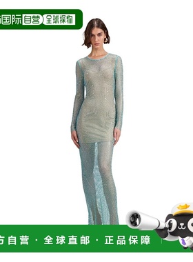 1h可退 SELF-PORTRAIT 女士连体衣 SS23150XG AW2023 绿色 水钻渔