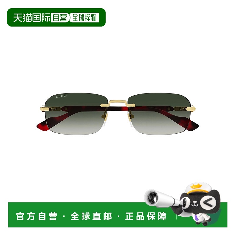 1h可退 GUCCI 男士眼镜 GG1221S006 AW2025 灰色 GUCCI Sunglasse