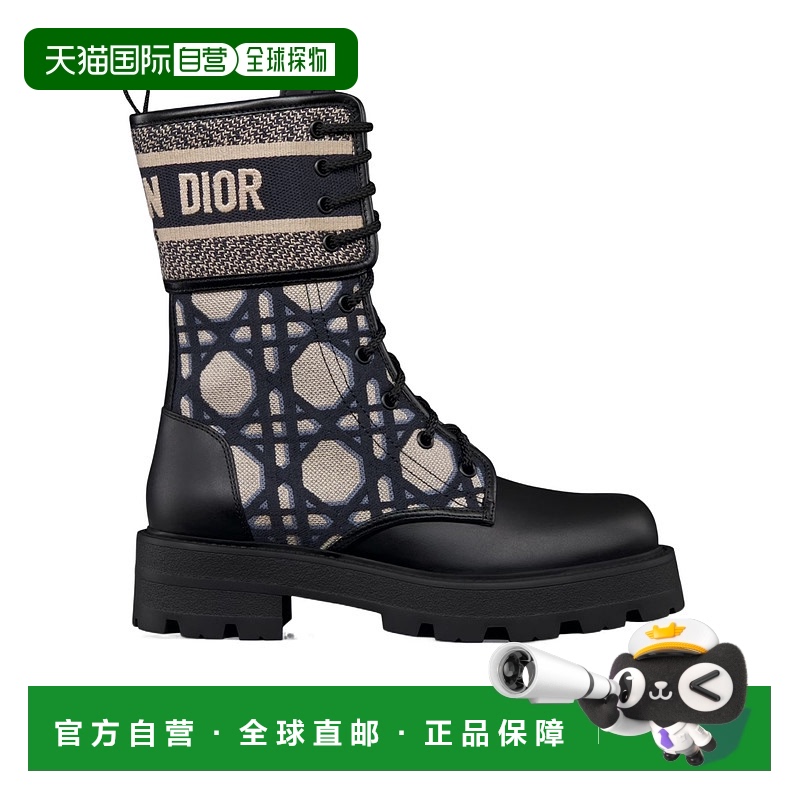 1h可退 DIOR 女士高跟鞋 KCI976CMYS49X SS2025 黑色 D-Major 短