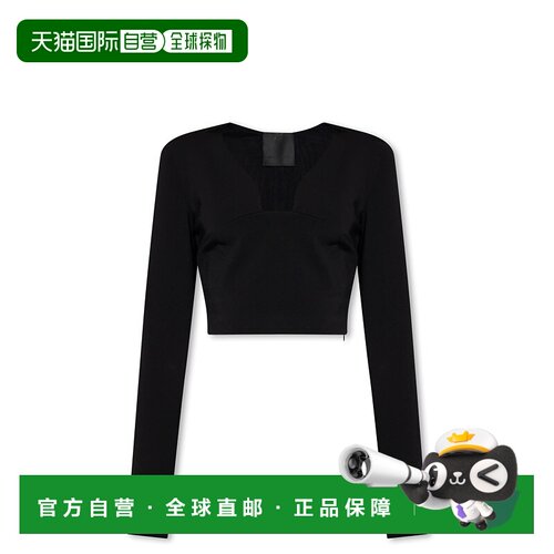 GIVENCHY 女士衬衫 BW617V311U001 SS2024女装黑色上衣