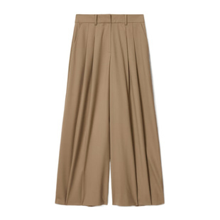 W017QE3975 女士休闲裤 SS2026 棕色 ALL Poppy阔腿褶裥裤 SAINTS