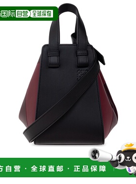 LOEWE 女士手提包 A538H13X600BLACKBURGUNDY CO 黑色斜挎包