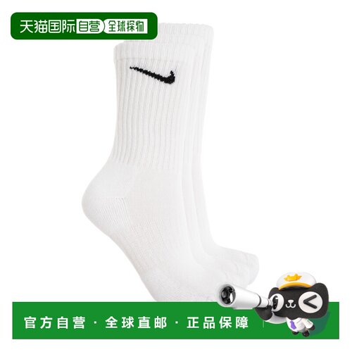 NIKE 女士袜子 SX76640100 SS2026 白色 Three-pack of socks wit