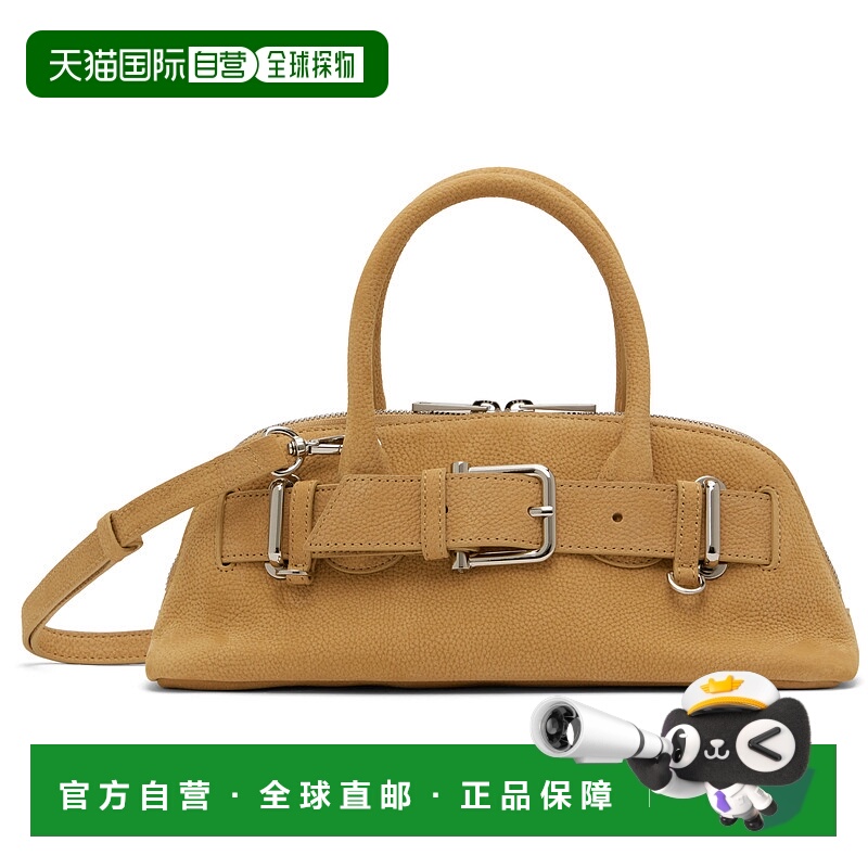 1h可退 潮奢 Osoi 女士 黄褐色迷你 Zip Brocle 单肩包 25SB05010