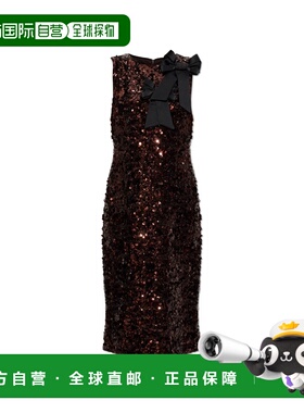 GANNI 女士连衣裙 A103020211232ZWX SS2026 棕色 Sequin dress w