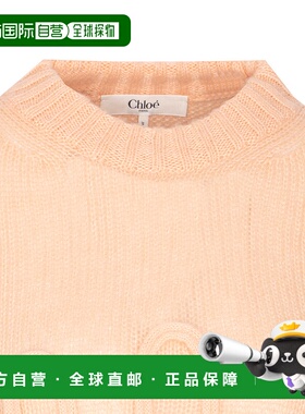 CHLOÉ 女士针织毛衣 25UMP2674081L AW2025 粉红色 Peach Logo Kn