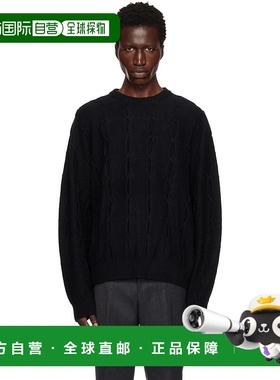 1h可退 潮奢 Wooyoungmi 吴阳米 男士 黑色 Weaving Detail 毛衣