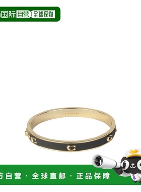 1h可退 COACH 女士手链手镯 448363GLD001 SS2024 色 铰链徽标手