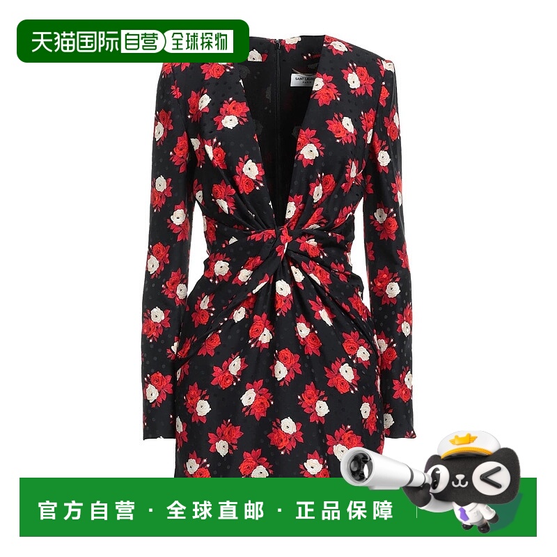 1h可退 潮奢 Saint Laurent 圣罗兰 女士 短款连衣裙