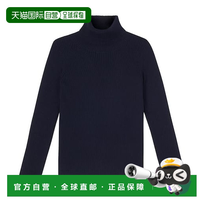 1h可退 潮奢 il gufo 女童 高领罗纹针织棉质毛衣童装